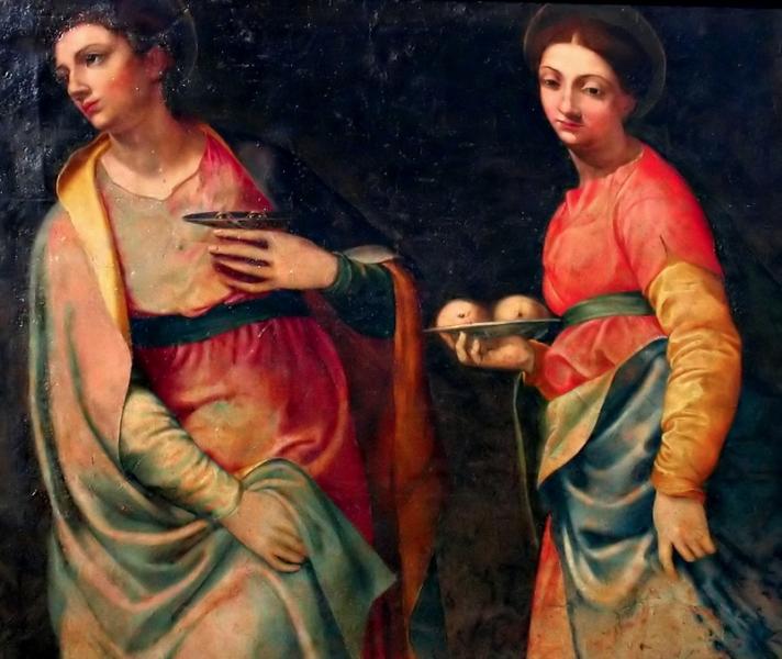 SS. Lucia and Agata, by Girolamo Siciolante SS. Lucia and Agata, by Girolamo Siciolante