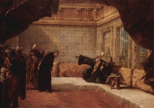 The Sultan Receives a Delegation, by Guardi The Sultan Receives a Delegation, by Guardi