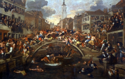 Fight on the Ponte dei Pugni, anonymous artist Fight on the Ponte dei Pugni, anonymous artist