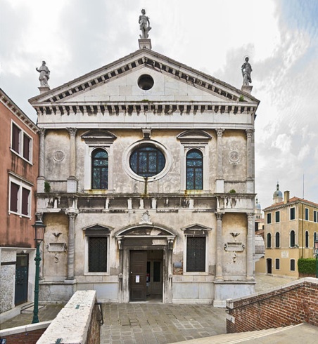 Facade of San Sebastiano, by Scarpagnino