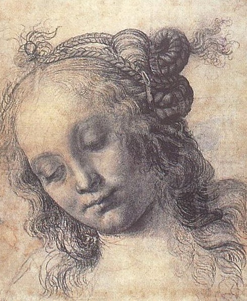 Head of a girl, by Verrocchio