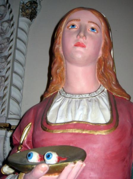 Statue of St Lucy in Boston Statue of St Lucy in Boston