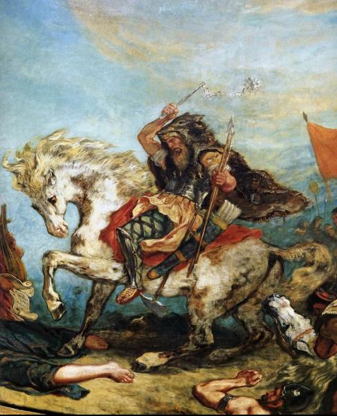 Fragment of a portrait of Attila by Delacroix Fragment of a portrait of Attila by Delacroix