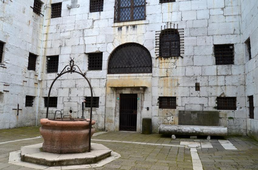 Interior courtyard of the prison