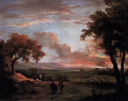 Southern Landscape at Twilight, by Marco Ricci