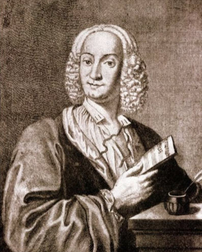 Vivaldi, engraving by François Morellon de La Cave