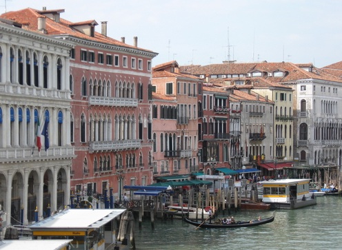 Palazzi on the Grand Canal from the Rialto Bridge Palazzi on the Grand Canal from the Rialto Bridge