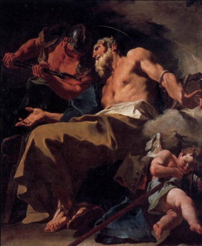 Torture of St Thomas, by Giambattista Pittoni Torture of St Thomas, by Giambattista Pittoni