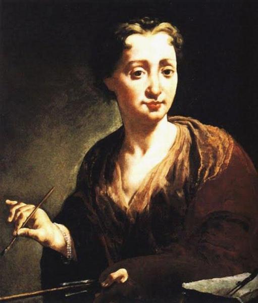 Self-portrait in Uffizi Gallery