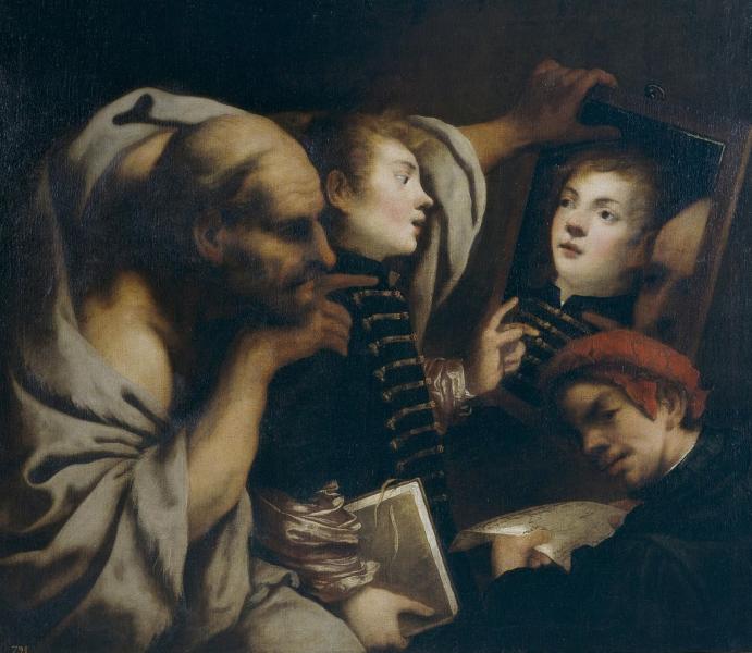 Socrates and Two Students, by della Vecchia Socrates and Two Students, by della Vecchia