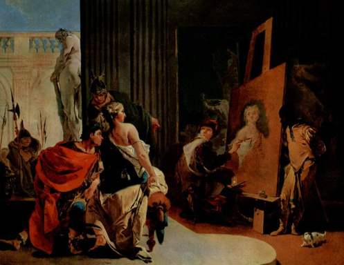 Campaspe & Alexander in Apelles studio Campaspe & Alexander in Apelles studio