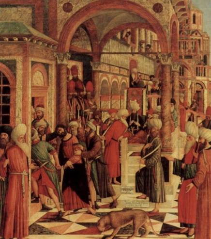 Arrest of St Mark in the Synagogue by Mansueti Arrest of St Mark in the Synagogue by Mansueti