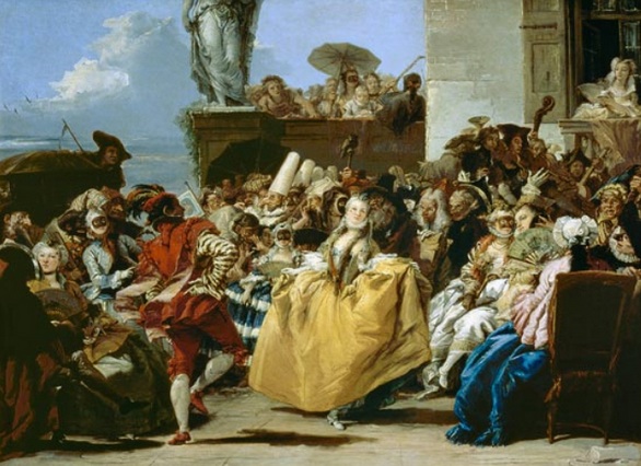 Carnival Scene by Giandomenico Tiepolo