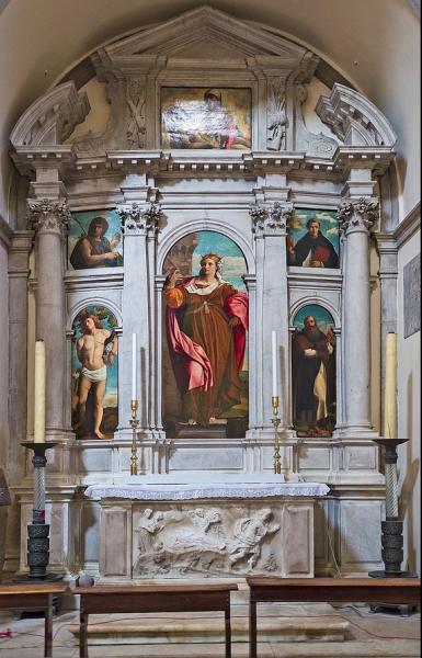Santa Barbara altar in S. Maria Formosa