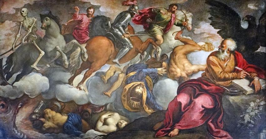 Fresco in the Scuola di S. Giovanni Evangelistra Fresco in the Scuola di S. Giovanni Evangelistra