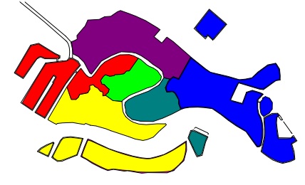 Map of Venice's Sestiere