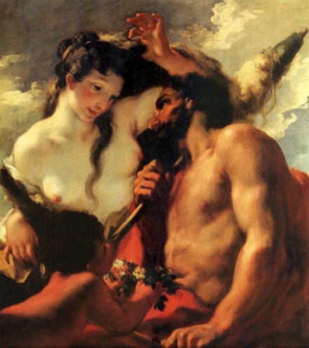 Hercules and Omphale, by Pellegrini Hercules and Omphale, by Pellegrini