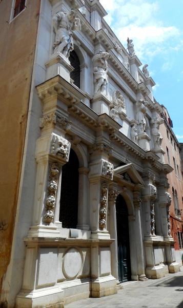 Santa Maria dei Derelitti or "Ospedaletto" Church (1668-1674) in Venice - Architecht Baldassare Longhena (Venice about 1597-Venice 1682) - Sculptors Marco Beltrame and Josse Le Court