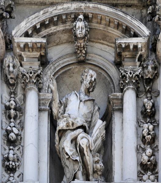 St Mark, on the facade of the Salute