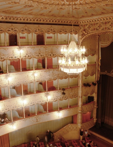 Inside the Teatro Goldoni
