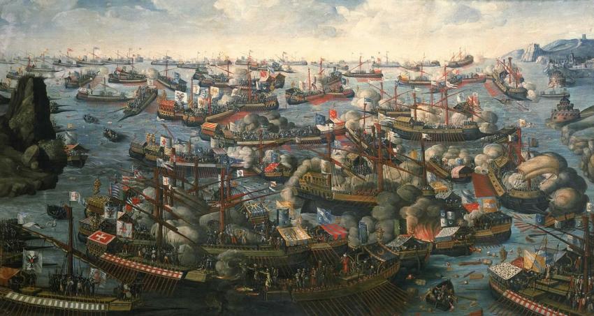 Battle of Lepanto, in the National Maritime Museum