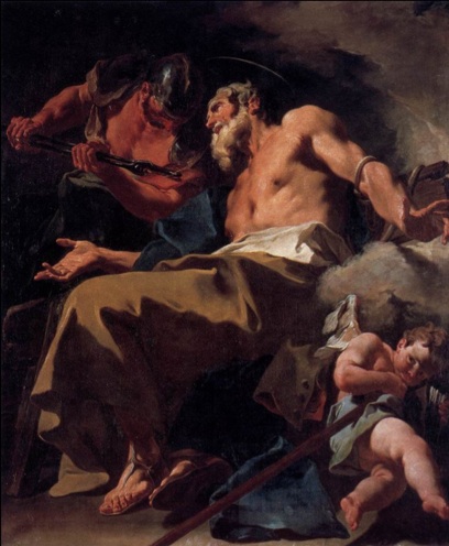 Torture of St Thomas, by Giambattista Pittoni