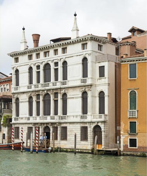 Palace Giustinian Lolin Venice facade on Grand Canal.