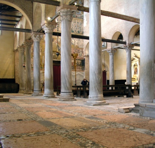 Interior of basilica