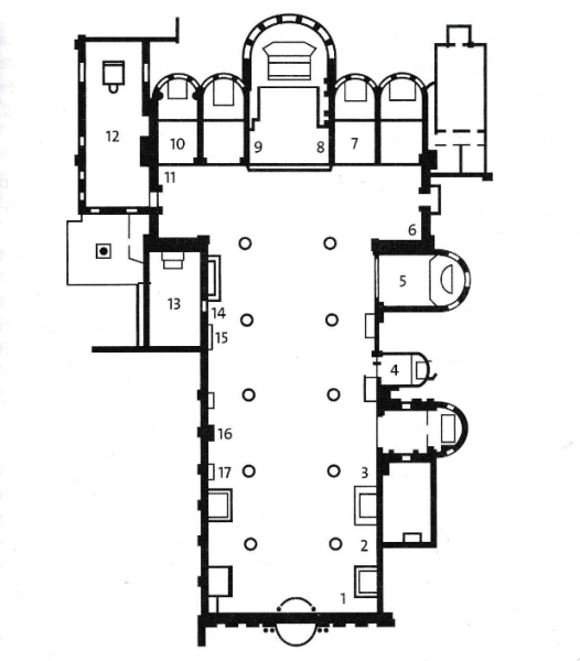 SS. Giovanni e Paolo plan SS. Giovanni e Paolo plan