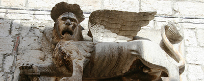 Lion of St Mark in Hvar, Croatia Lion of St Mark in Hvar, Croatia